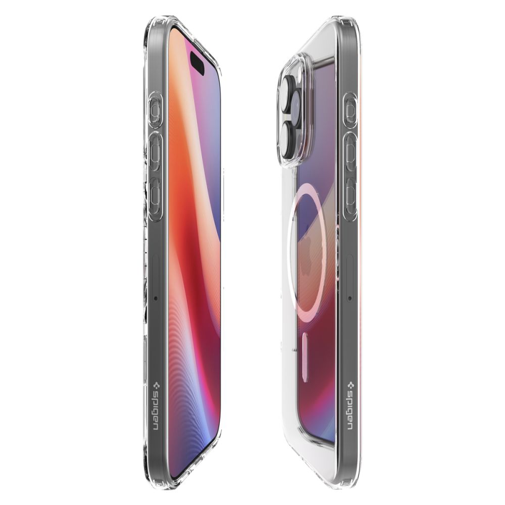 MagSafe Hülle für Apple iPhone 16 Pro, Spigen, Flüssigkristall, Transparent ACS08389
