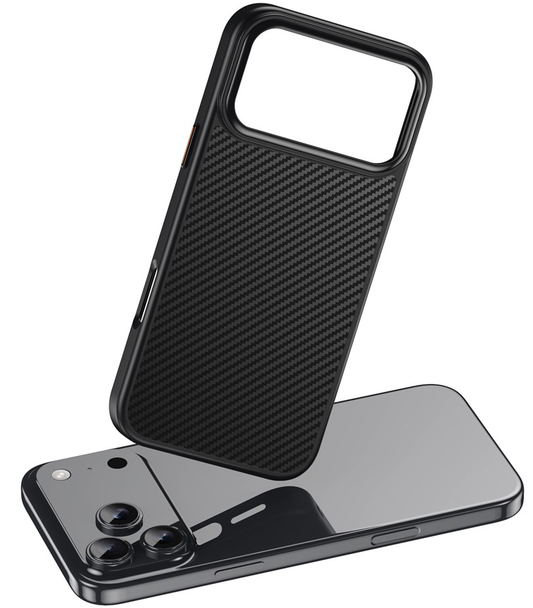MagSafe-Hülle für Apple iPhone 18 Pro Max / 17 Pro Max, OEM, Carbon, Schwarz