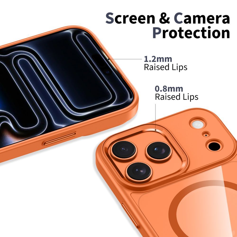 MagSafe Case for Apple iPhone 17 Pro, Tech-Protect, Magmat, Orange