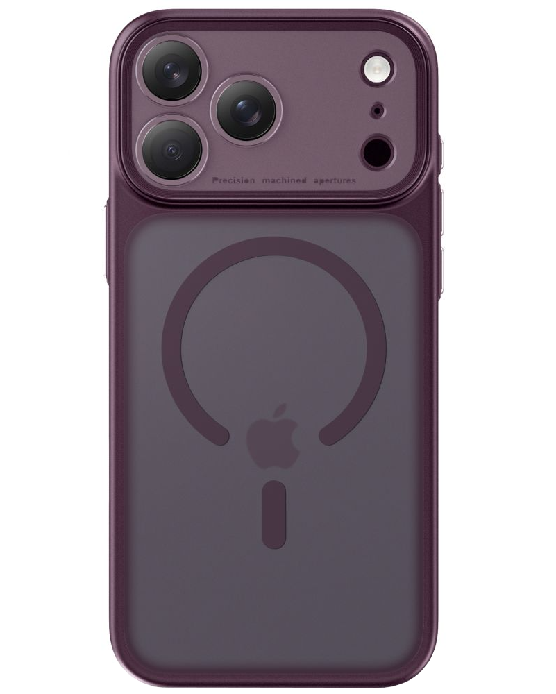 MagSafe Case for Apple iPhone 18 Pro / 17 Pro, Tech-Protect, MagPrime CC, Matte Burgundy