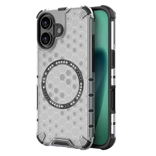 MagSafe Hülle für Apple iPhone 17, Techsuit, HoneyComb Shield, Weiß