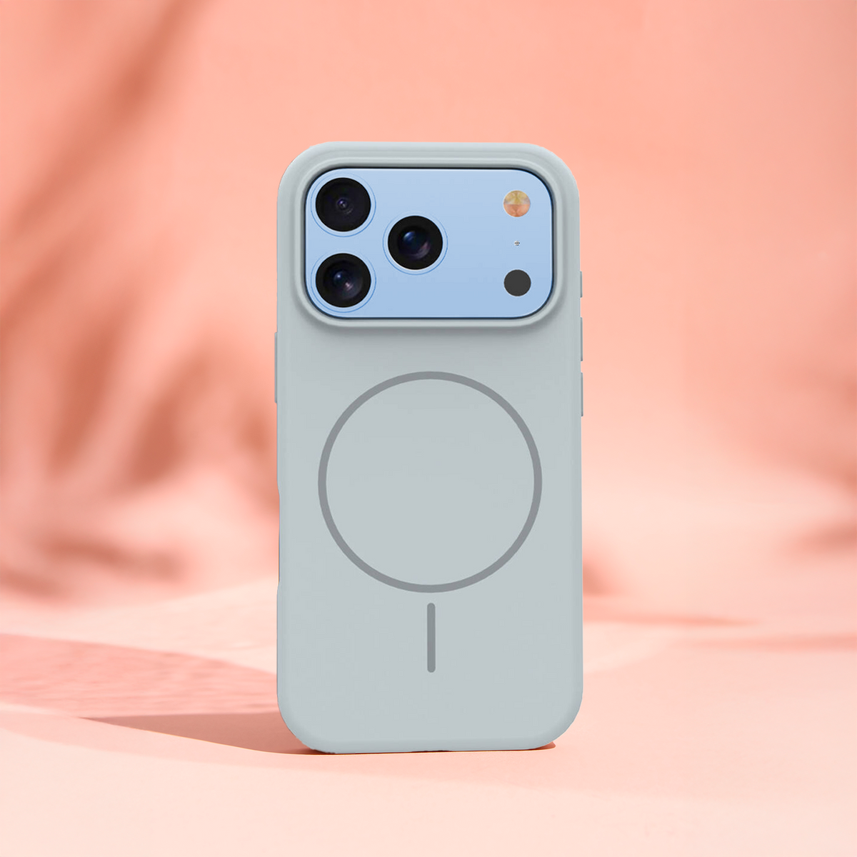 MagSafe-Hülle für Apple iPhone 18 Pro Max / 17 Pro Max, OEM, dünnes Silikon, Grau