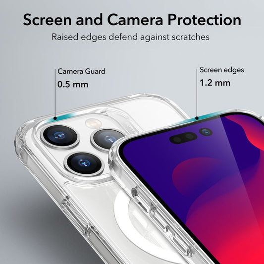 MagSafe Hülle für Apple iPhone 14 Pro, ESR, Classic Hybrid, Transparent