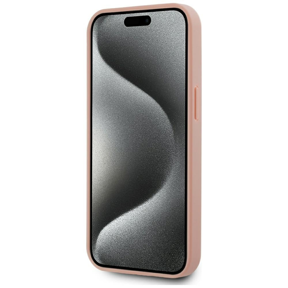 MagSafe Hülle für Apple iPhone 15, Karl Lagerfeld, Hot Stamp, Rosa