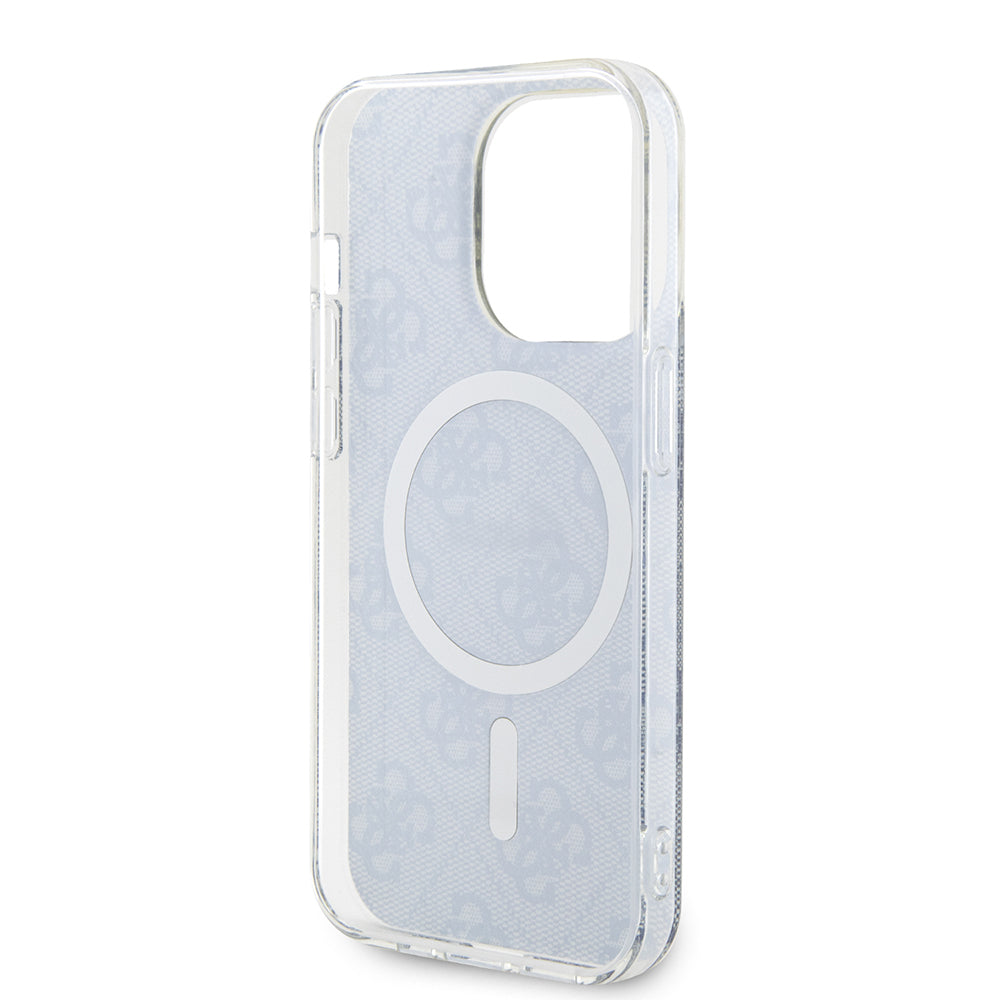 MagSafe Hülle für Apple iPhone 15 Pro Max, Guess, IML 4G, Blau