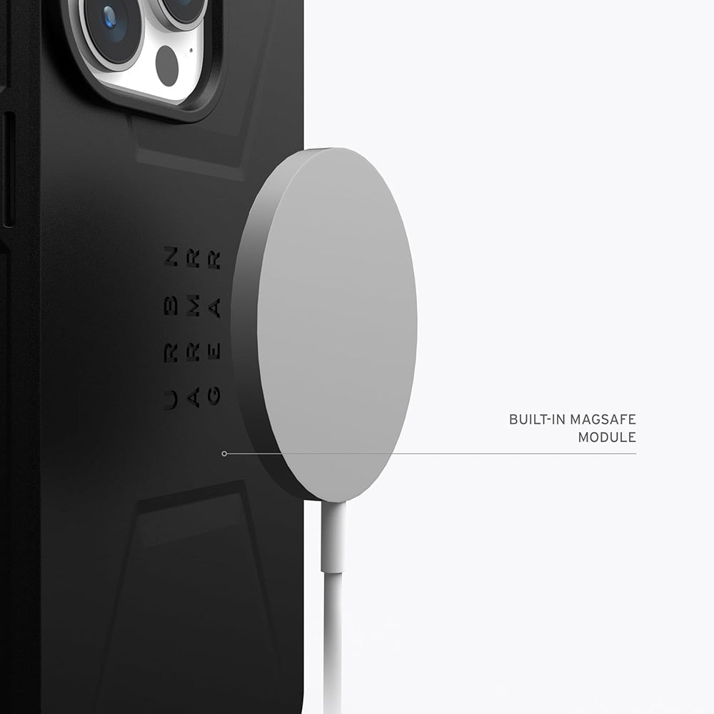 MagSafe Case for Apple iPhone 15 Pro Max, Urban Armor Gear, Essential Armor, Black