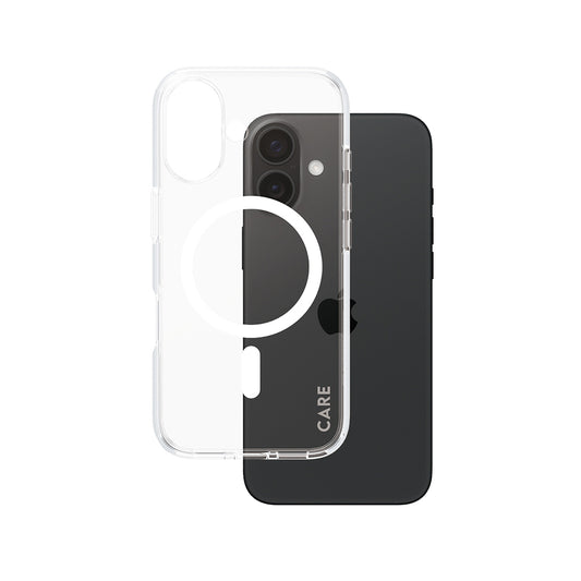 MagSafe Case for Apple iPhone 16, PanzerGlass, Urban Combat Care, White Transparent