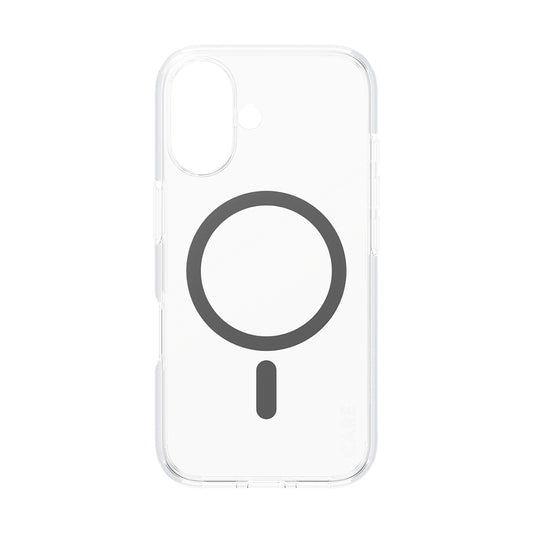 MagSafe Case for Apple iPhone 16, PanzerGlass, Urban Combat Care, Black Transparent