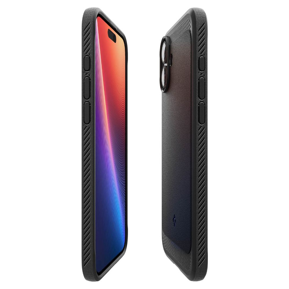 MagSafe Hülle für Apple iPhone 16 Plus, Spigen, Rugged Armor, Mattschwarz
