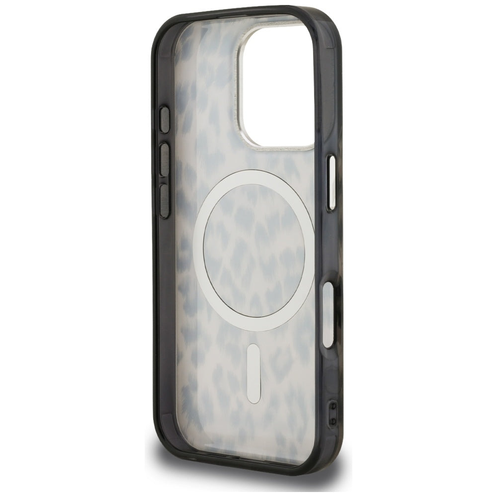 MagSafe Hülle für Apple iPhone 16 Pro Max, Karl Lagerfeld, IML Leopard Muster, Braun