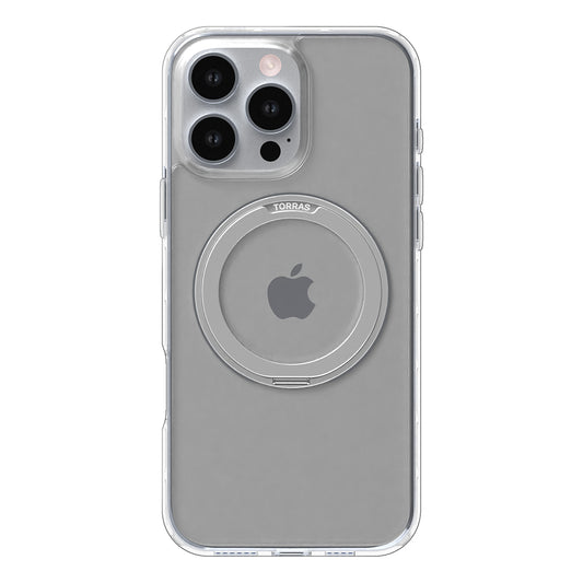 MagSafe Hülle für Apple iPhone 16 Pro Max, Torras, Ostand Pro, Transparent