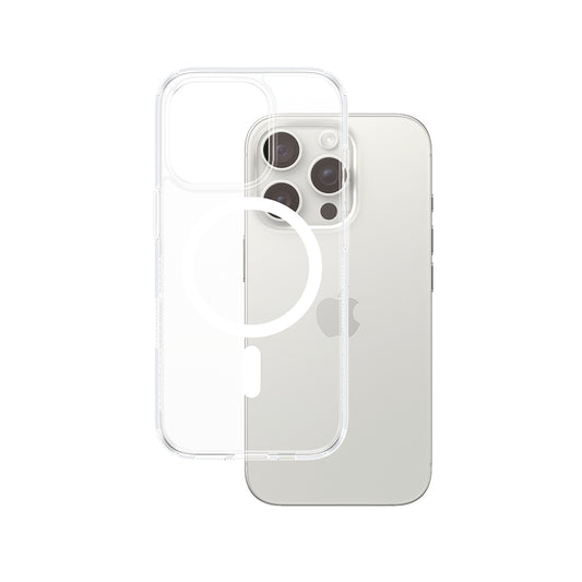 MagSafe Case for Apple iPhone 16 Pro, PanzerGlass, HardCase, White Transparent