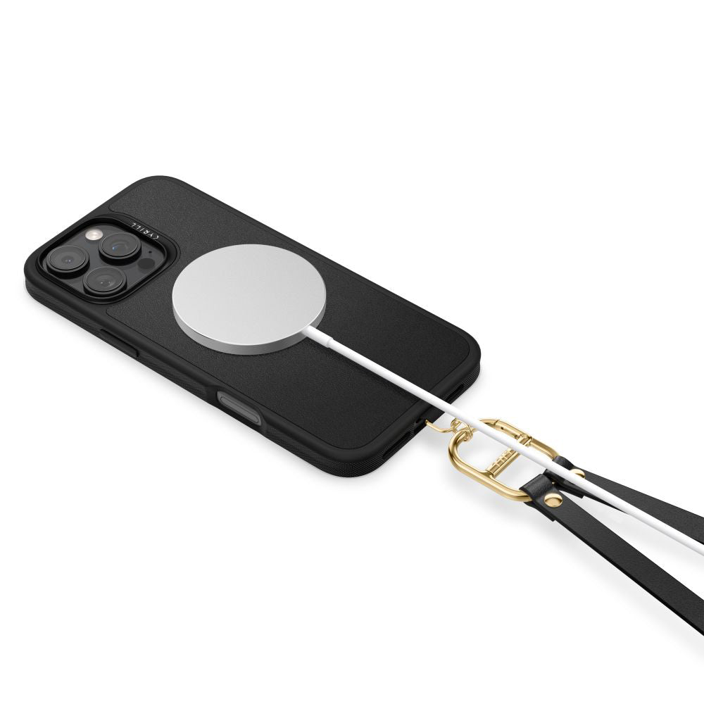 MagSafe Hülle für Apple iPhone 16 Pro, Spigen, Cyrill Kajuk Classic Charm, Schwarz
