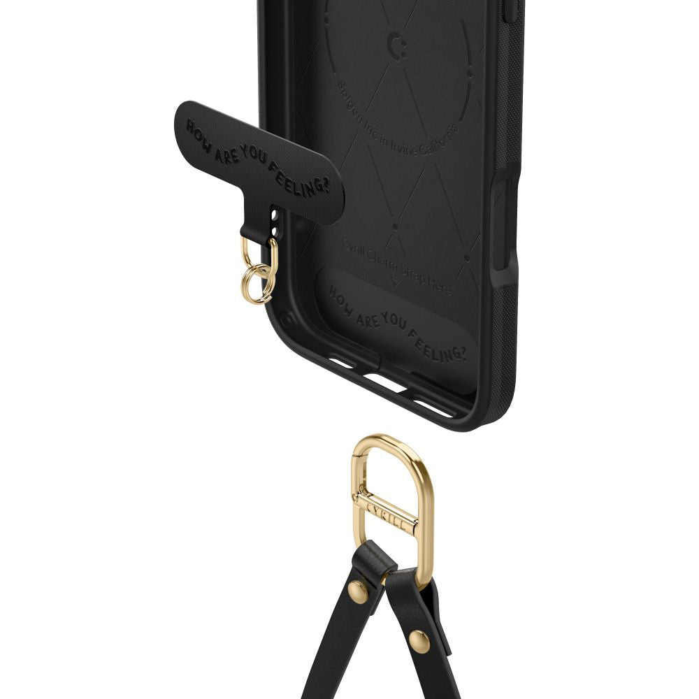 MagSafe Hülle für Apple iPhone 16 Pro, Spigen, Cyrill Kajuk Classic Charm, Schwarz