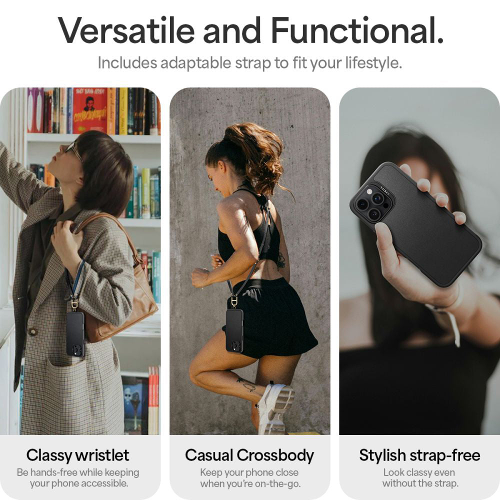MagSafe Hülle für Apple iPhone 16 Pro, Spigen, Cyrill Kajuk Classic Charm, Schwarz