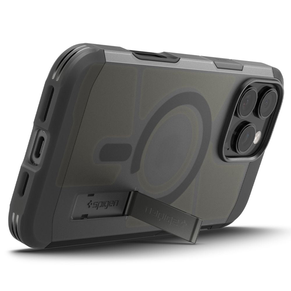 MagSafe Hülle für Apple iPhone 16 Pro, Spigen, Tough Armor, Satin Schwarz ACS09072