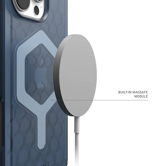 MagSafe-Hülle für Apple iPhone 16 Pro, Urban Armor Gear, Essential Armor, Blau