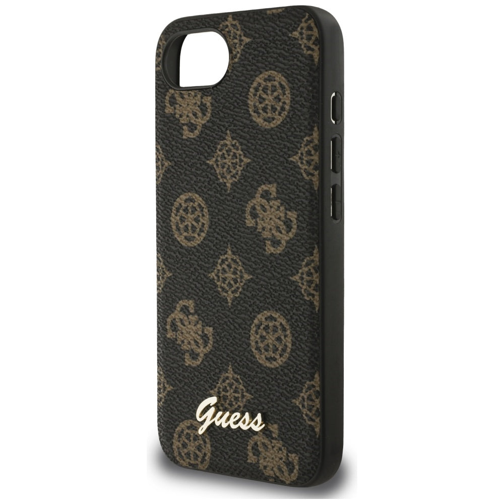 MagSafe Case for Apple iPhone 17e / 16e, Guess, Peony Script, Black