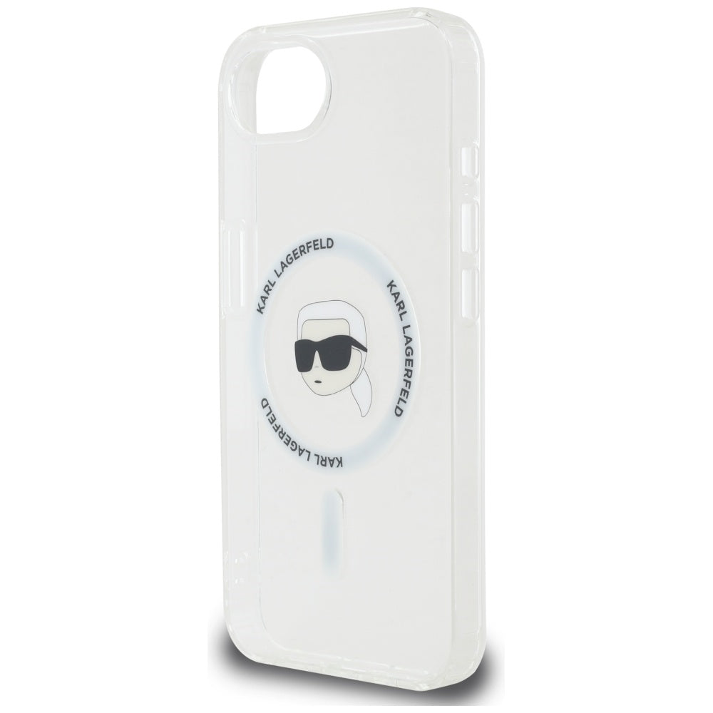 MagSafe Hülle für Apple iPhone 17e / 16e, Karl Lagerfeld, IML Karl's Head, Weiß