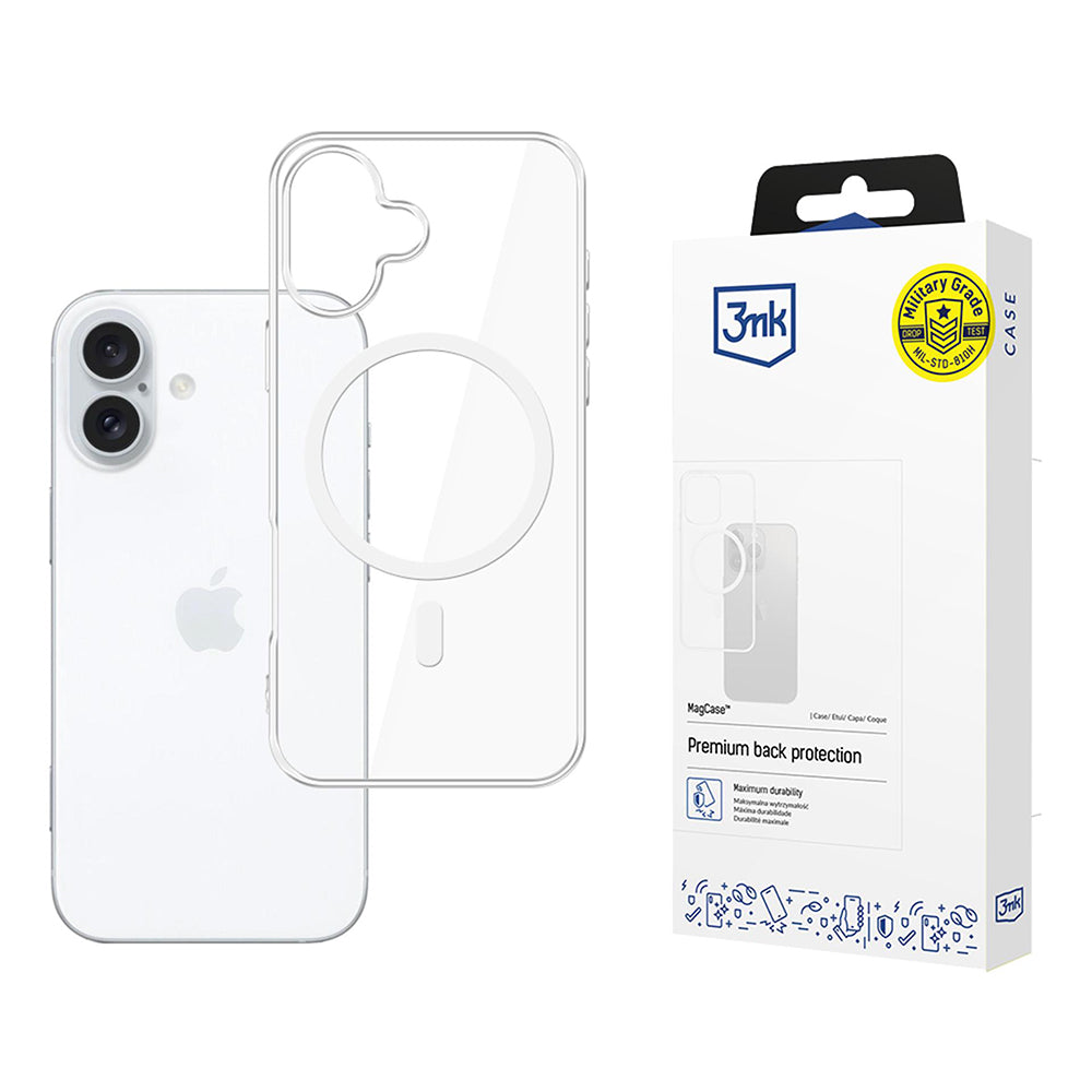 MagSafe Case for Apple iPhone 17, 3MK, MagCase, Transparent