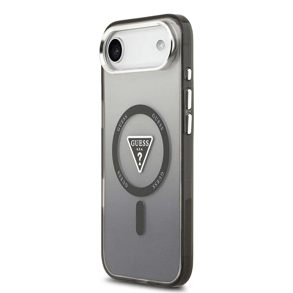 MagSafe Case for Apple iPhone 17 Air, Guess, IML Gradient Triangle Logo, Black