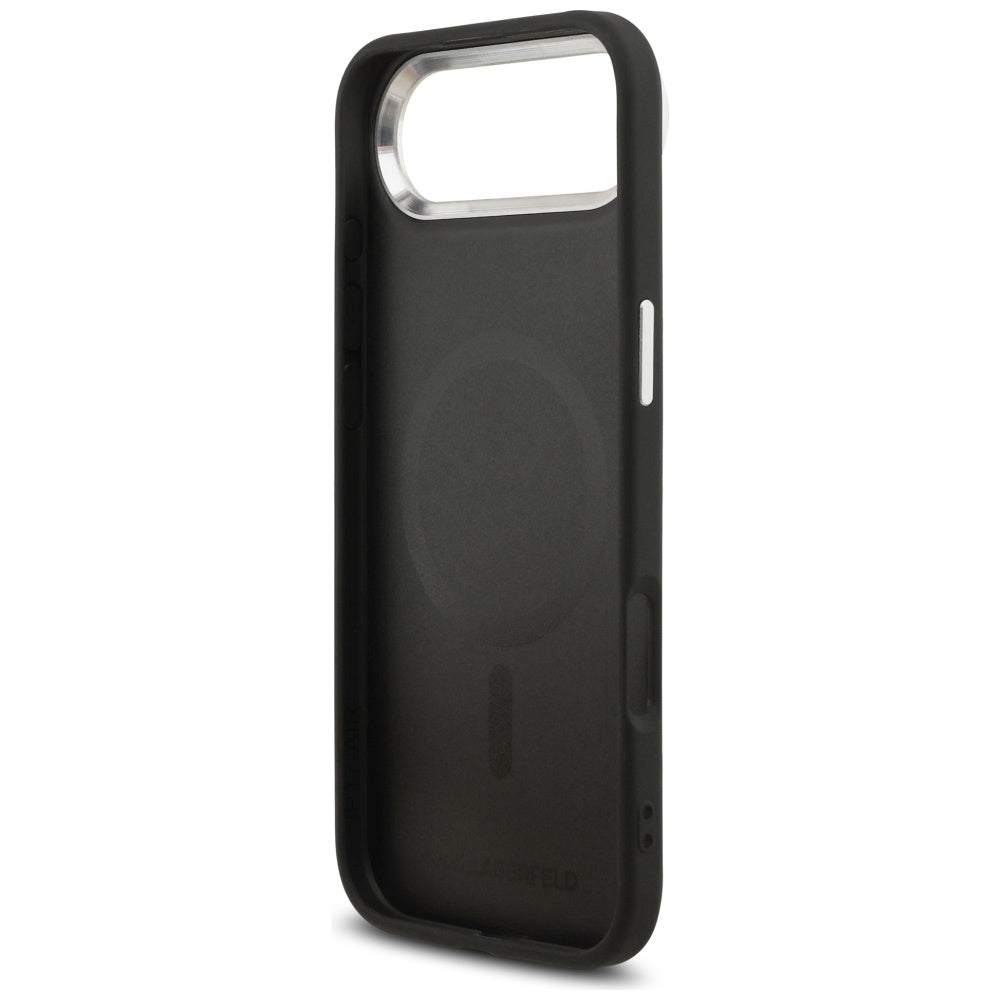 MagSafe Hülle für Apple iPhone 17 Air, Karl Lagerfeld, Choupette Pin, Schwarz