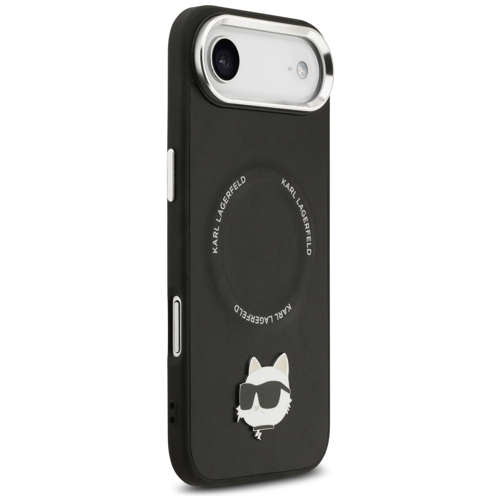 MagSafe Hülle für Apple iPhone 17 Air, Karl Lagerfeld, Choupette Pin, Schwarz