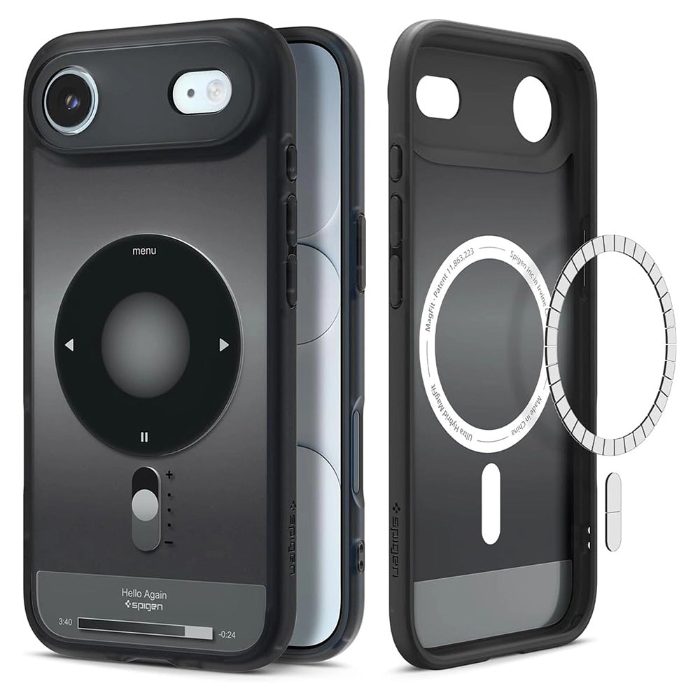 MagSafe Hülle für Apple iPhone 17 Air, Spigen, Ultra Hybrid Classic, Schwarz