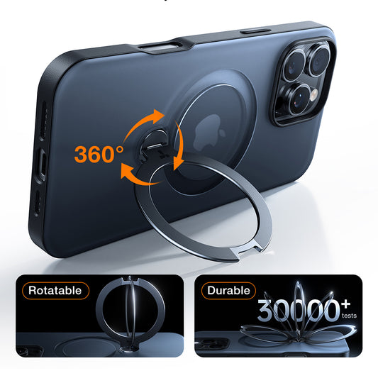 MagSafe Hülle für Apple iPhone 17 Air, Torras, Ostand Spin, Schwarz