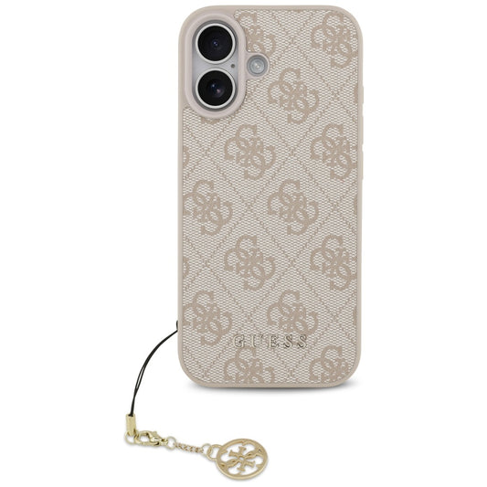 MagSafe Hülle für Apple iPhone 17, Guess, 4G Charm Cradle, Rosa