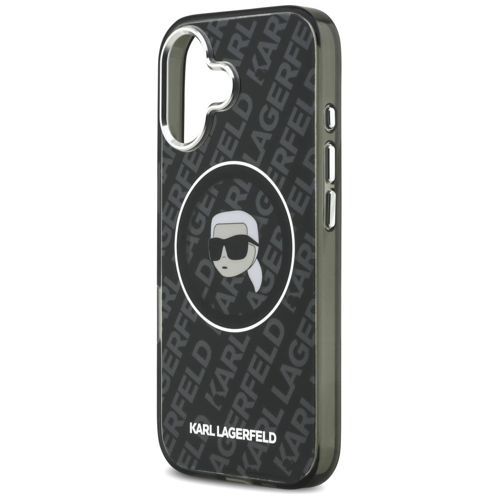 MagSafe Case for Apple iPhone 17, Karl Lagerfeld, IML Karl's Head, Black