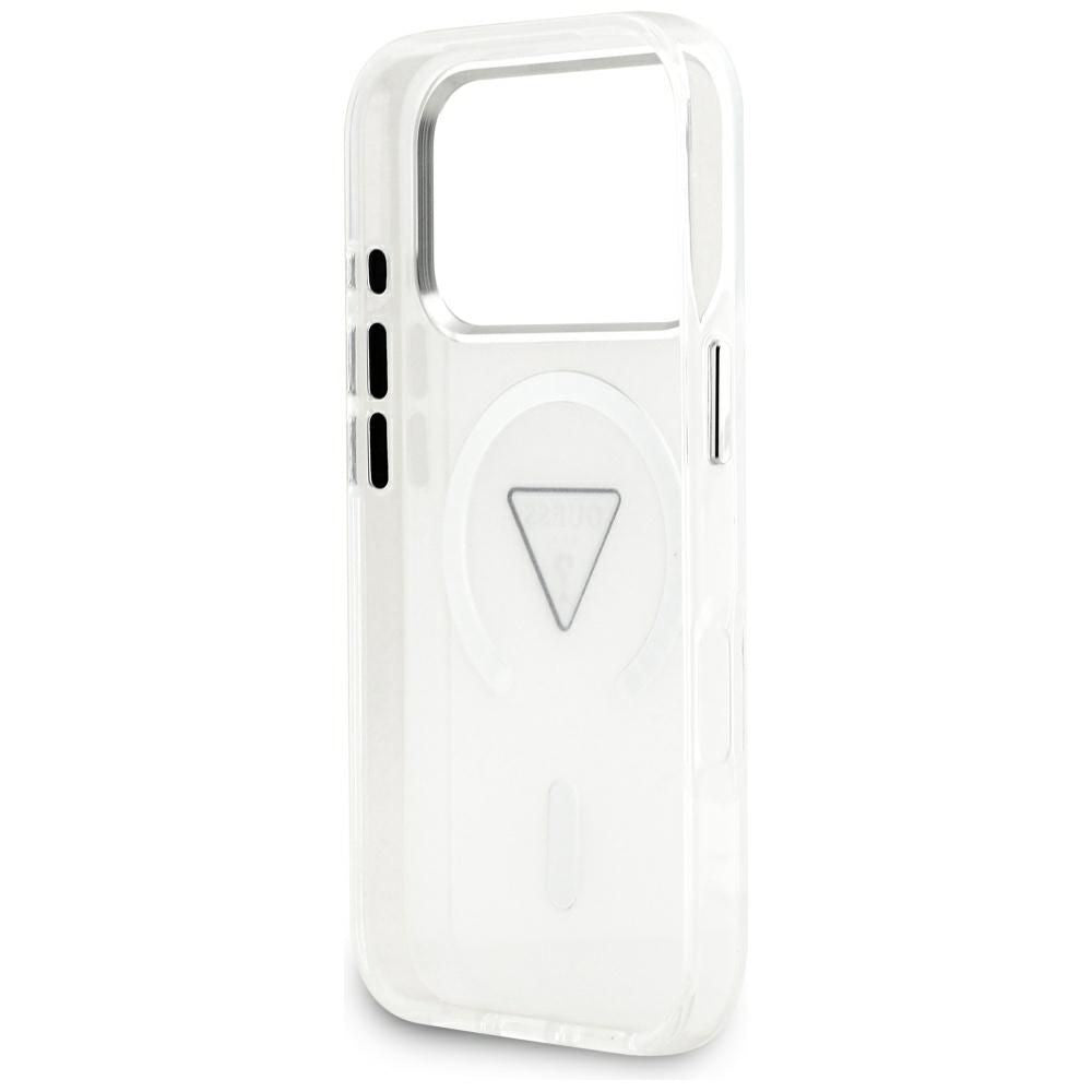 MagSafe Hülle für Apple iPhone 17 Pro, Guess, IML Gradient Triangle Logo, Transparent