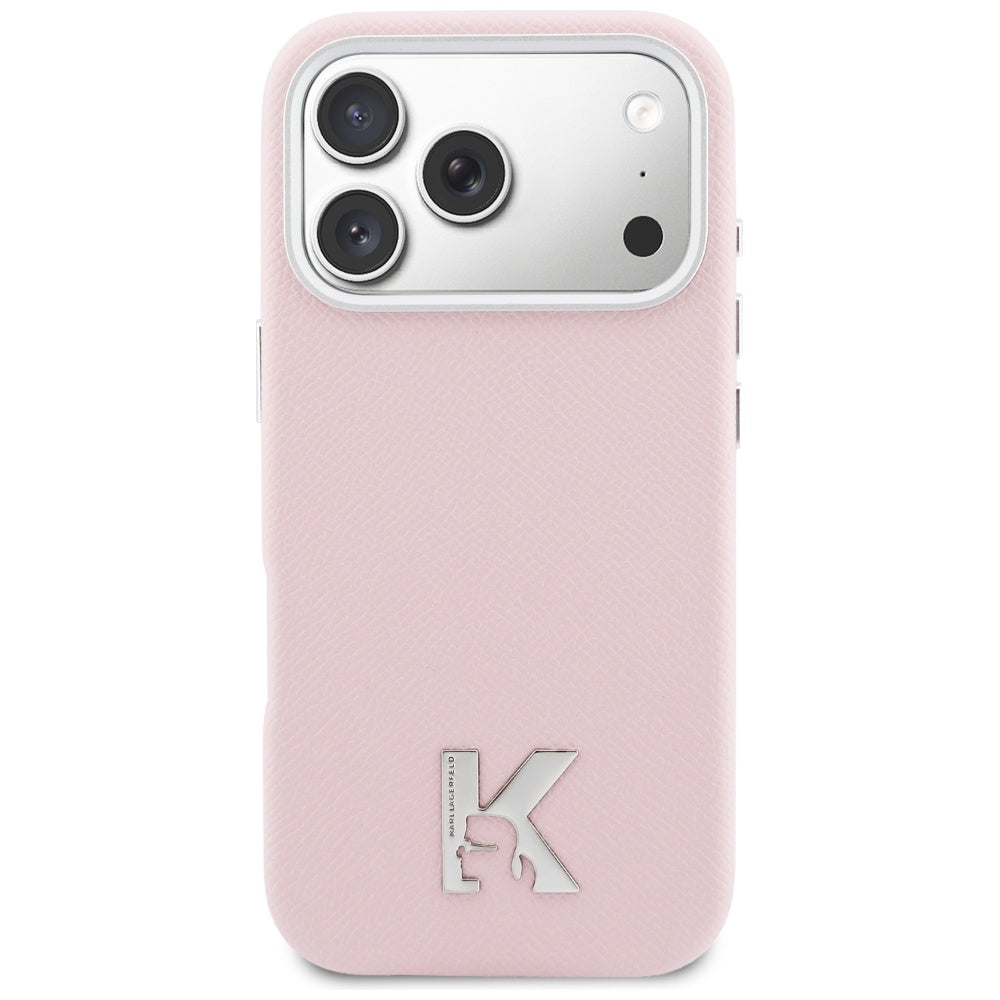 MagSafe Hülle für Apple iPhone 17 Pro, Karl Lagerfeld, Karl Head Logo, Rosa