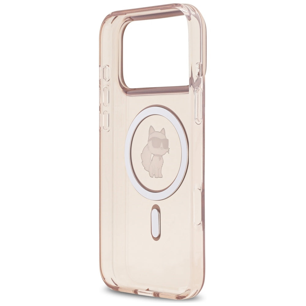 MagSafe Hülle für Apple iPhone 17 Pro Max, Karl Lagerfeld, IML Choupette, Rosa