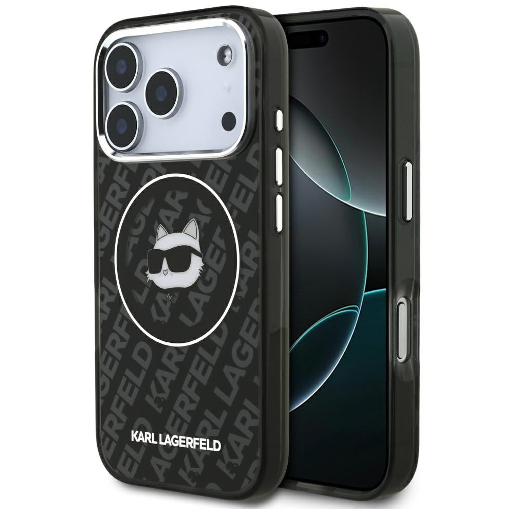 MagSafe Hülle für Apple iPhone 17 Pro Max, Karl Lagerfeld, IML Choupette's Head, Schwarz