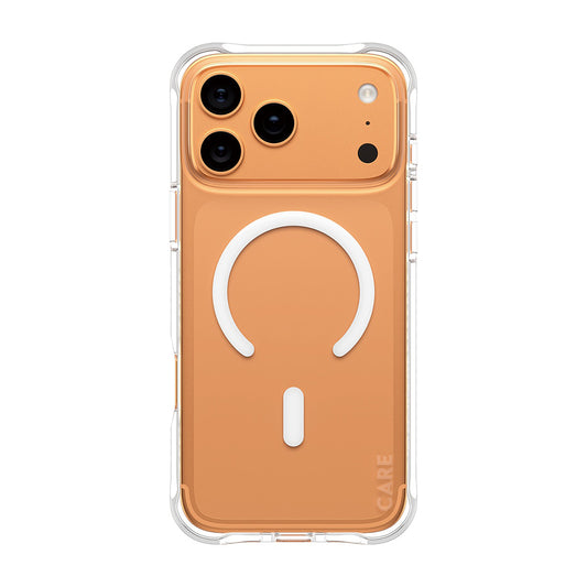 MagSafe Case for Apple iPhone 17 Pro Max, PanzerGlass, Fashionable Care, White Transparent