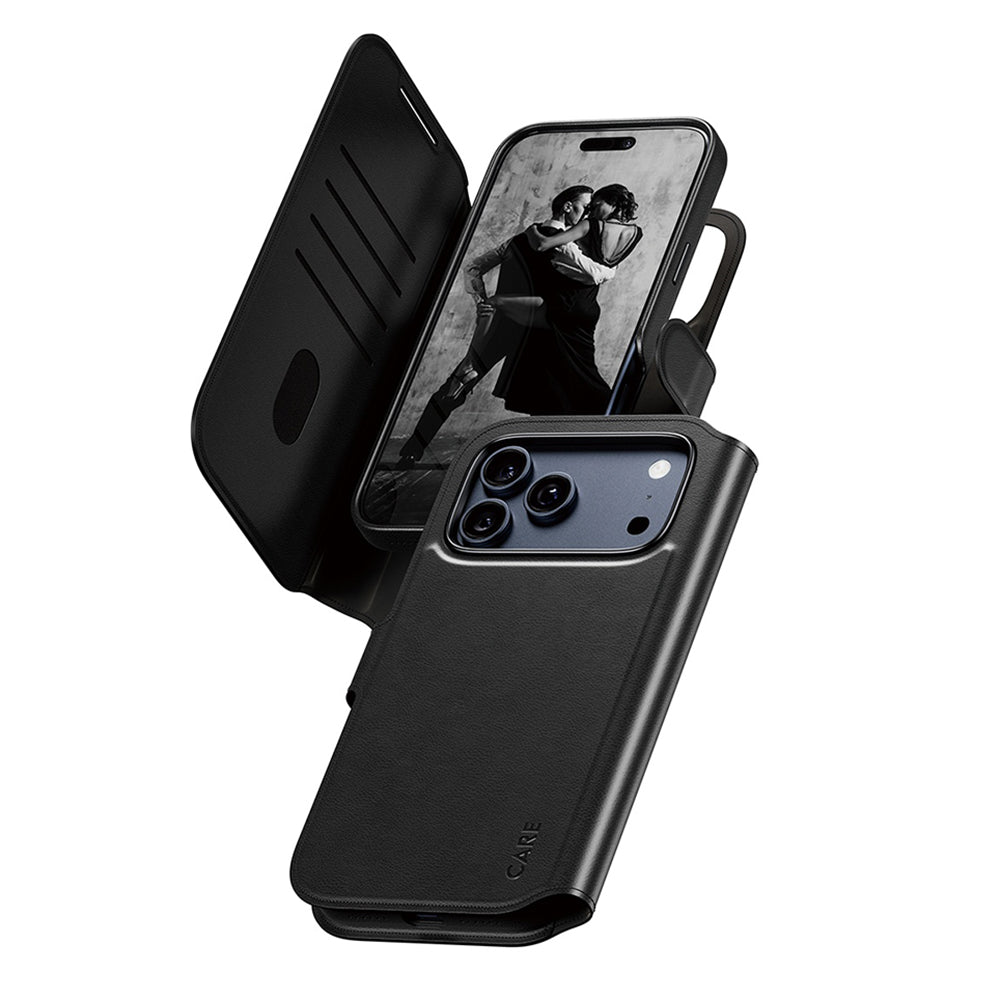 MagSafe Hülle für Apple iPhone 17 Pro Max, PanzerGlass, Care Feature Tango Two-in-One, Schwarz