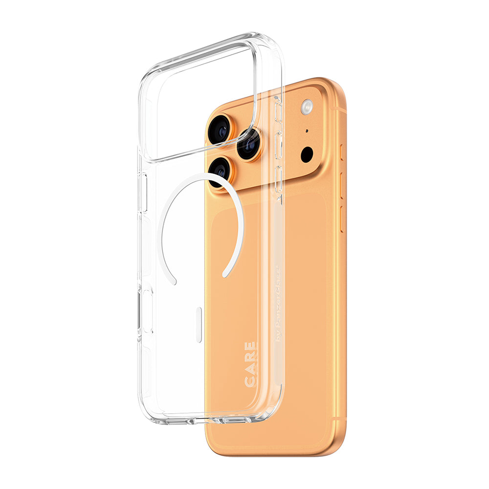 MagSafe Hülle für Apple iPhone 17 Pro Max, PanzerGlass, Care Urban Explorer, Transparent Weiß