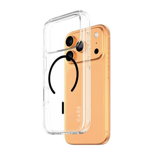 MagSafe Case for Apple iPhone 17 Pro Max, PanzerGlass, Urban Explorer Care, Black Transparent