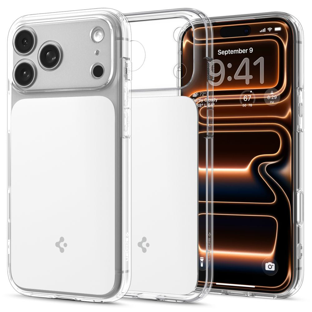 MagSafe Hülle für Apple iPhone 17 Pro Max, Spigen, Ultra Hybrid T, Weiß ACS10280