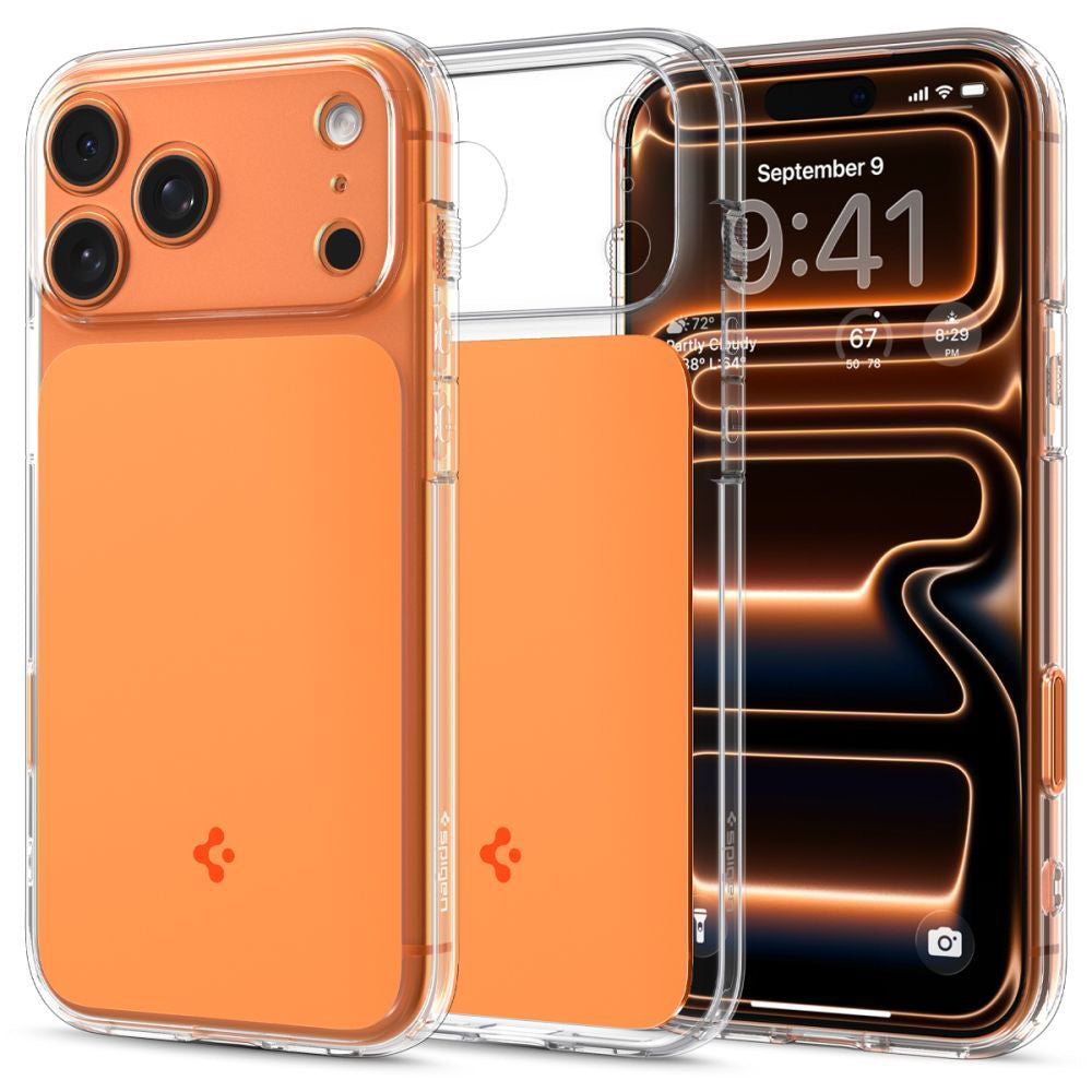 MagSafe Hülle für Apple iPhone 17 Pro Max, Spigen, Ultra Hybrid T, Orange ACS10474