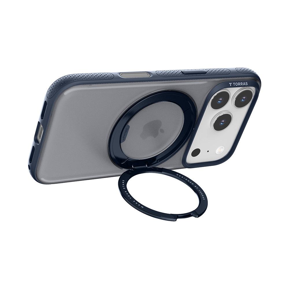 MagSafe Case for Apple iPhone 17 Pro Max, Torras, Ostand R Fitness, Navy Blue