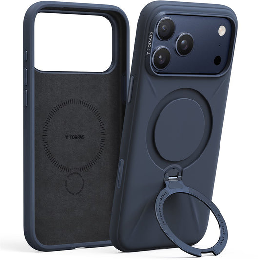 MagSafe Case for Apple iPhone 17 Pro Max, Torras, QPRO Silicone, Blue