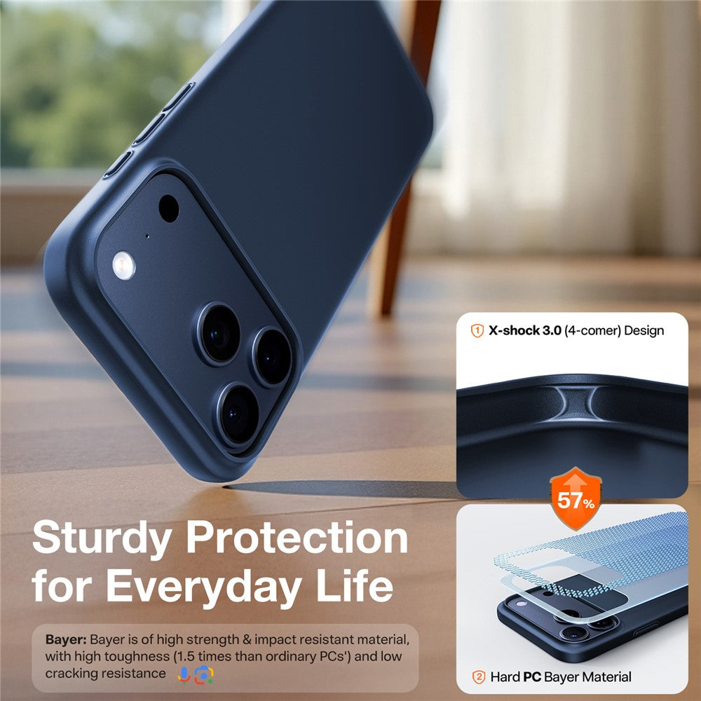 MagSafe Hülle für Apple iPhone 17 Pro Max, Torras, SlimFit, Marineblau