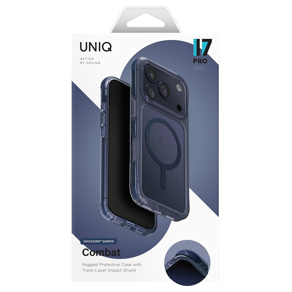 MagSafe Hülle für Apple iPhone 17 Pro Max, UNIQ, Combat MagClick, Schwarz