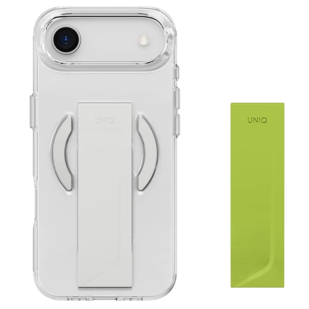 MagSafe Case for Apple iPhone 17 Pro Max, UNIQ, Heldro Air MagClick, Transparent Gray