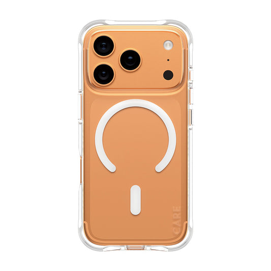 MagSafe Case for Apple iPhone 17 Pro, PanzerGlass, Fashionable Care, White Transparent