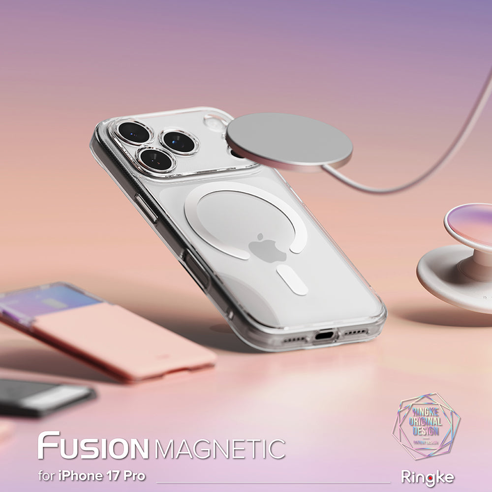MagSafe Hülle für Apple iPhone 17 Pro, Ringke, Fusion, Matt Transparent