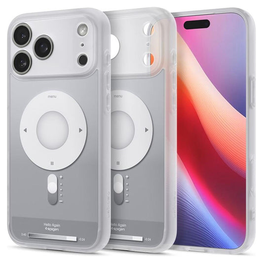 MagSafe Hülle für Apple iPhone 17 Pro, Spigen, Ultra Hybrid Classic, Silber