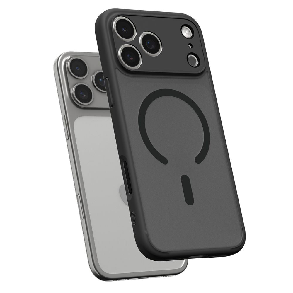 MagSafe Hülle für Apple iPhone 17 Pro, Spigen, Ultra Hybrid, Satinschwarz ACS10349